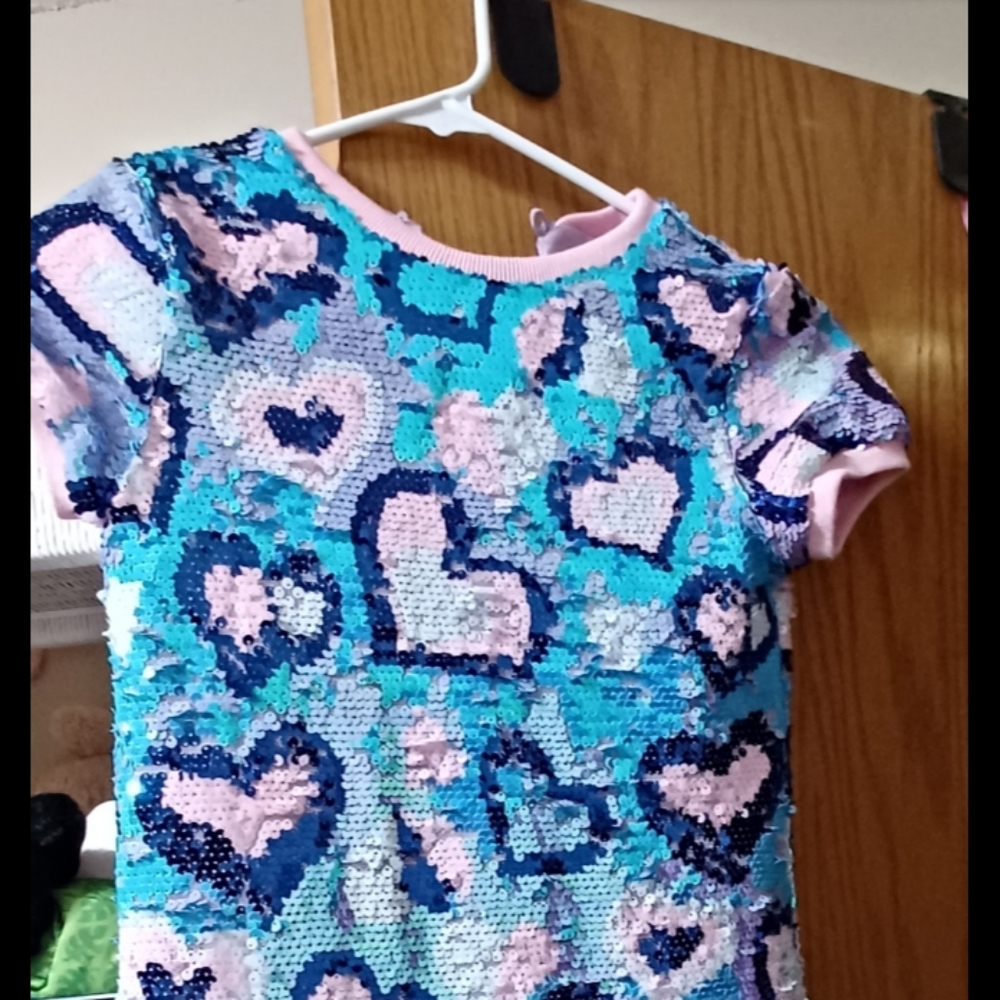 Girls Choupette sequence dress knee length